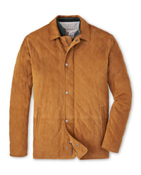 PETER MILLAR SUFFOLK SUEDE COAT - WHISKEY