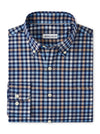 PETER MILLAR CHAMBLY CROWN LITE COTTON-STRETCH SPORT SHIRT - NAVY