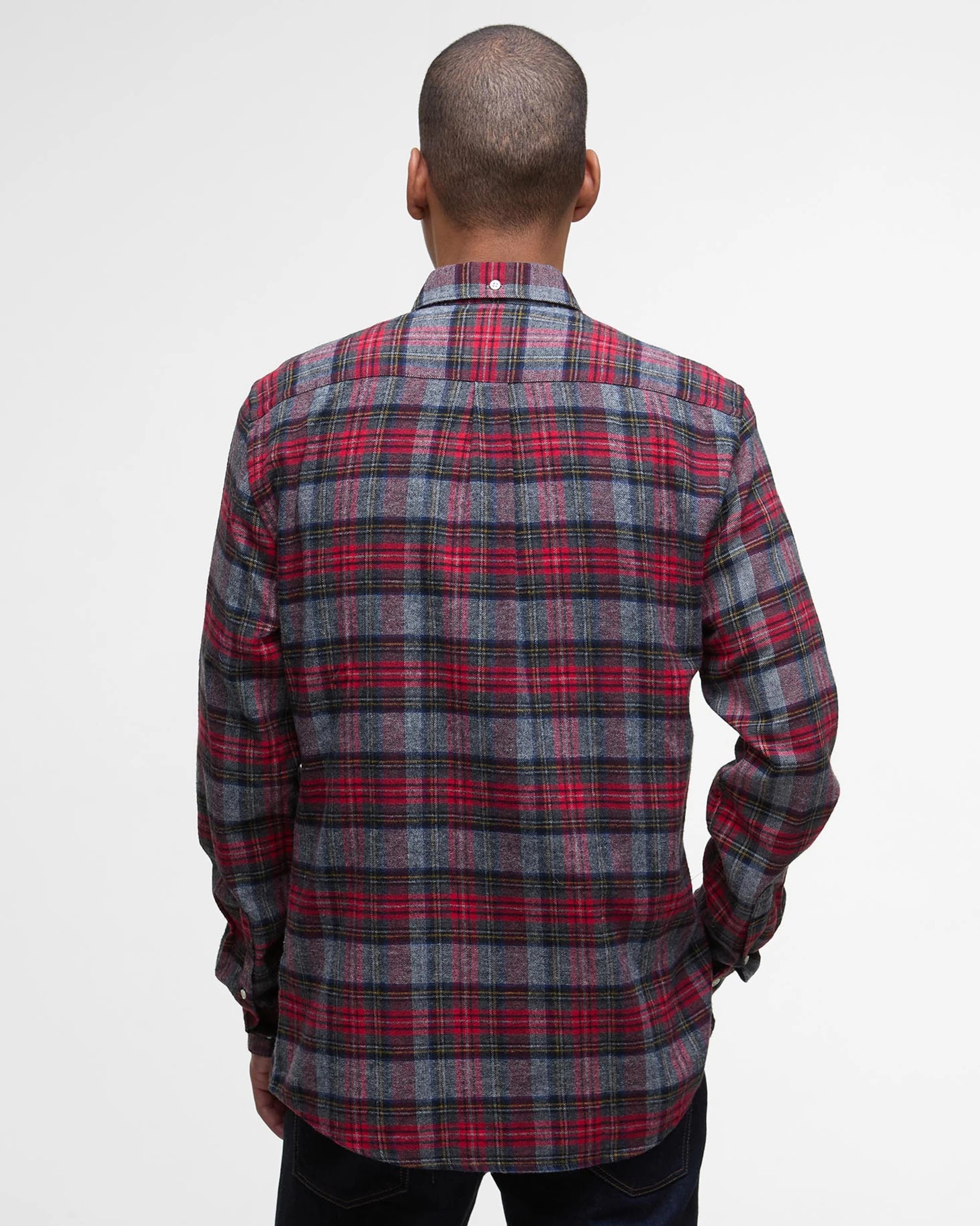 BARBOUR ASHROAD TAILORED MEN'S SHIRT - RED CHECK