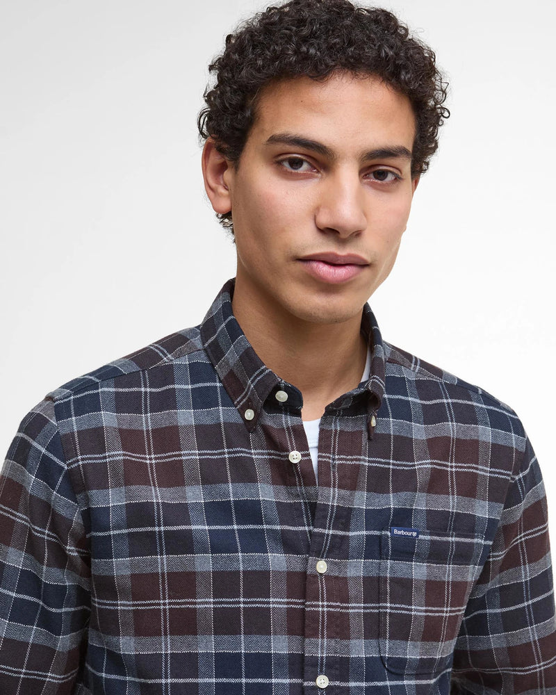 BARBOUR KYELOCH TAILORED MEN'S SHIRT - MIDNIGHT OAK TARTAN