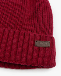 BARBOUR CARLTON BEANIE - CRANBERRY