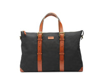 BOSCA 1911 DOLCE MARINA THE ARNO TOTE - BLACK/AMBER
