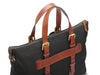BOSCA 1911 DOLCE MARINA THE ARNO TOTE - BLACK/AMBER