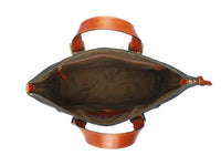 BOSCA 1911 DOLCE MARINA THE ARNO TOTE - BLACK/AMBER