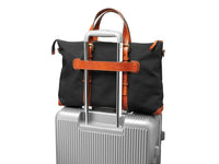 BOSCA 1911 DOLCE MARINA THE ARNO TOTE - BLACK/AMBER