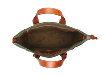 BOSCA 1911 DOLCE MARINA THE ARNO TOTE - GREEN/AMBER