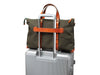 BOSCA 1911 DOLCE MARINA THE ARNO TOTE - GREEN/AMBER