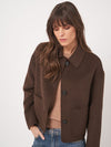 REPEAT WOOL JACKET - CHOCO MELANGE
