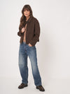REPEAT WOOL JACKET - CHOCO MELANGE