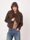 REPEAT WOOL JACKET - CHOCO MELANGE