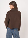 REPEAT WOOL JACKET - CHOCO MELANGE