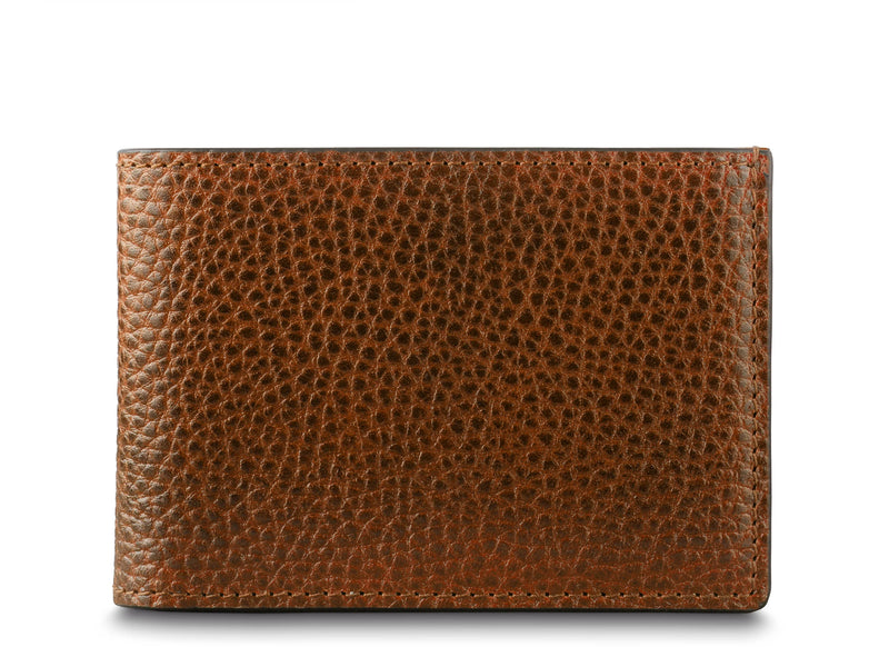 BOSCA 1911 ROMA ITALIA SMALL BIFOLD WALLET - AMBER