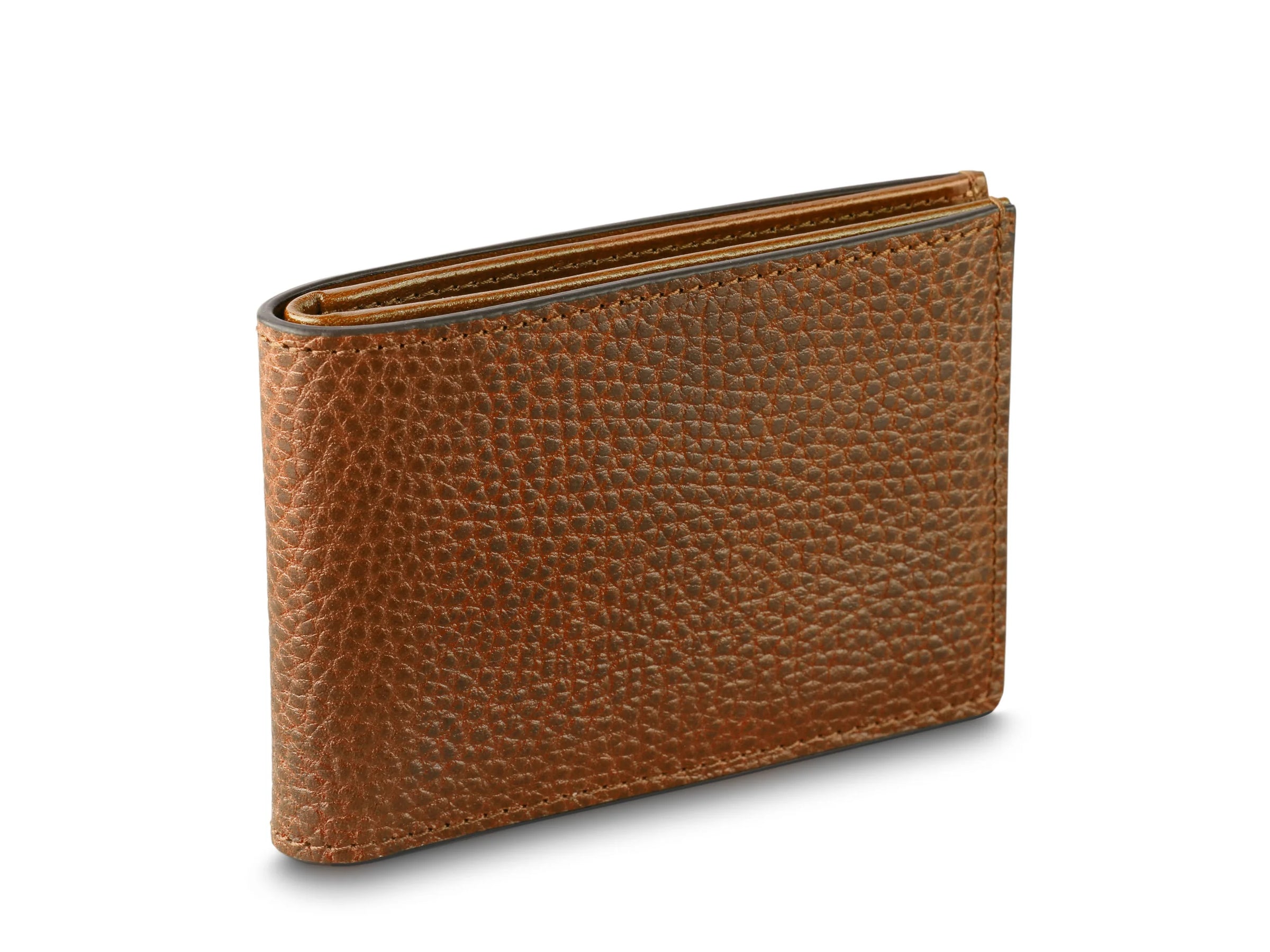 BOSCA 1911 ROMA ITALIA SMALL BIFOLD WALLET - AMBER