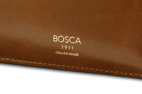 BOSCA 1911 ROMA ITALIA SMALL BIFOLD WALLET - AMBER
