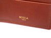 BOSCA 1911 SAFFIANO SMALL BIFOLD WALLET - BROWN