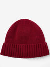 BARBOUR CARLTON BEANIE - CRANBERRY