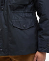 BARBOUR SAPPER MEN'S WAX JACKET - BLACK