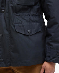 BARBOUR SAPPER MEN'S WAX JACKET - BLACK