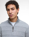 BARBOUR DARTFIELD HALF-ZIP SWEATER - LIGHT GREY