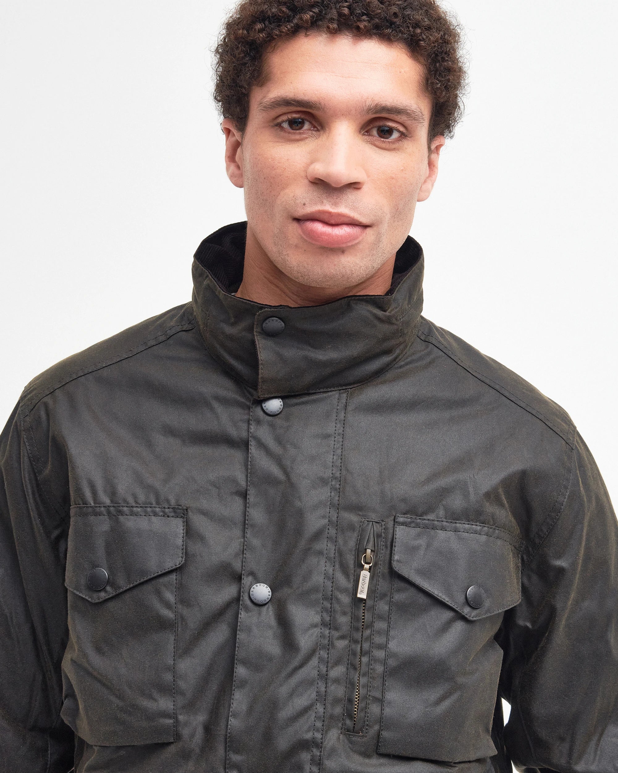 BARBOUR SAPPER MEN'S WAX JACKET - OLIVE