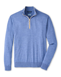 PETER MILLAR EXCURSIONIST FLEX QUARTER-ZIP SWEATER - STORM