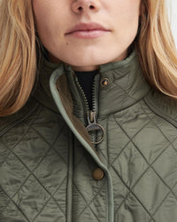BARBOUR CAVALRY WOMEN'S QUILTED GILET - OLIVE