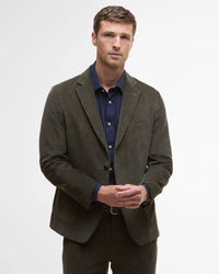 BARBOUR WALLINGTON CORD BLAZER - OLIVE