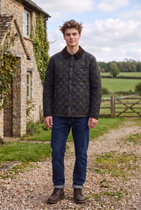 BARBOUR TARTAN SHIRT QUILTED JACKET - SHADOW CLASSIC