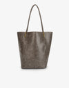 REMI/REID AKIMBO NORTH SOUTH WAXED TOTE BAG - GREY
