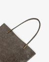 REMI/REID AKIMBO NORTH SOUTH WAXED TOTE BAG - GREY