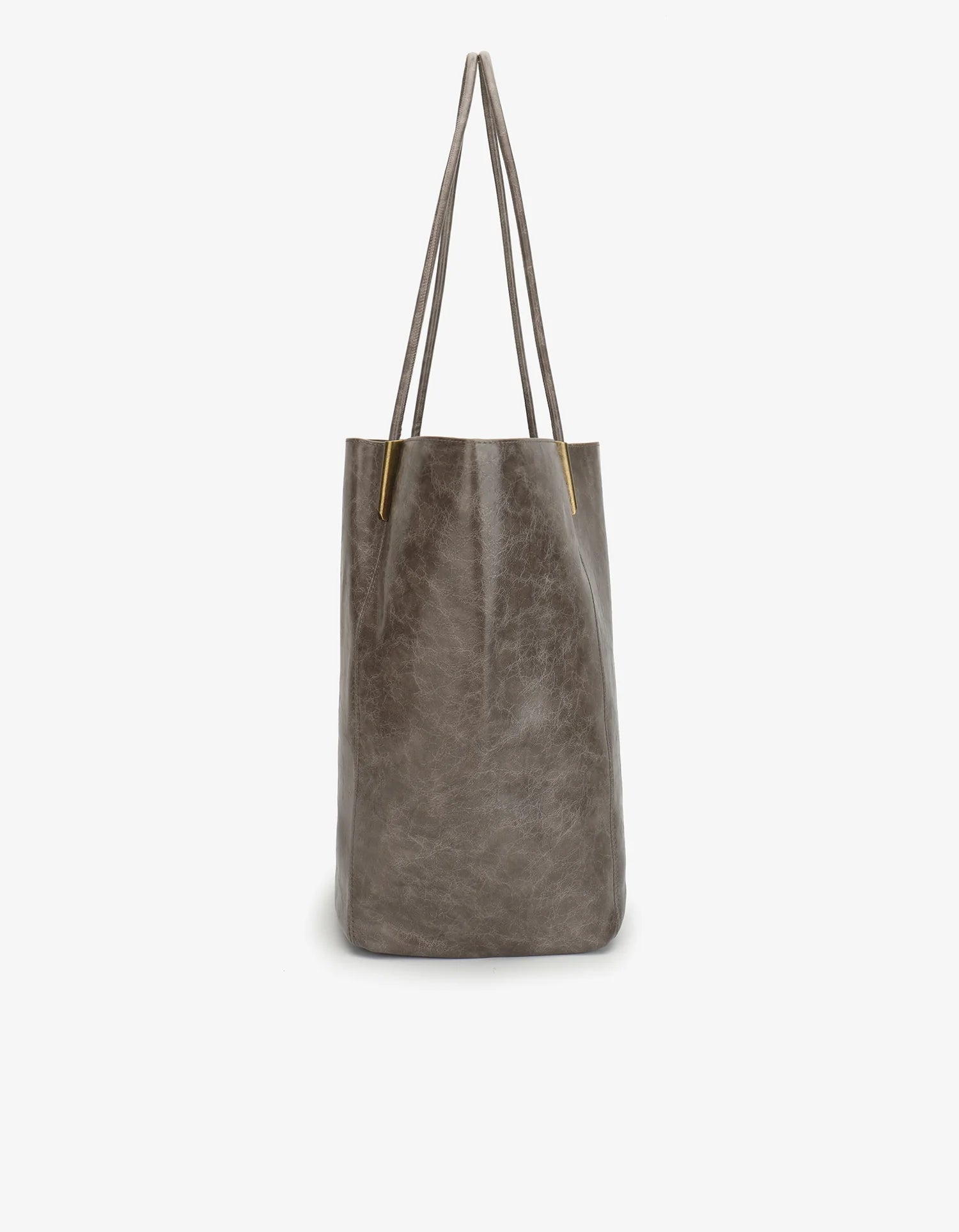 REMI/REID AKIMBO NORTH SOUTH WAXED TOTE BAG - GREY