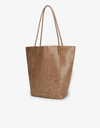 REMI/REID AKIMBO NORTH SOUTH WAXED TOTE BAG - MAUVE
