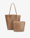 REMI/REID AKIMBO NORTH SOUTH WAXED TOTE BAG - MAUVE