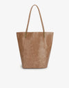 REMI/REID AKIMBO NORTH SOUTH WAXED TOTE BAG - MAUVE