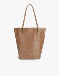 REMI/REID AKIMBO NORTH SOUTH WAXED TOTE BAG - MAUVE