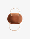 REMI/REID AKIMBO NORTH SOUTH WAXED TOTE BAG - MAUVE