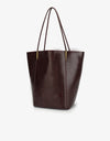 REMI/REID AKIMBO NORTH SOUTH WAXED TOTE BAG - OXBLOOD