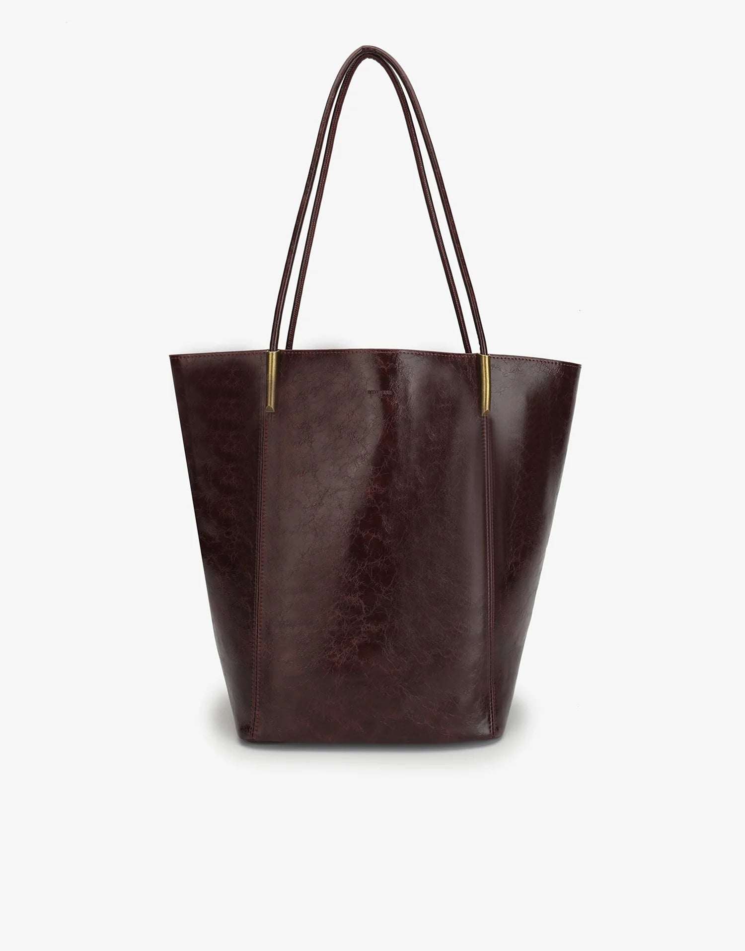 REMI/REID AKIMBO NORTH SOUTH WAXED TOTE BAG - OXBLOOD