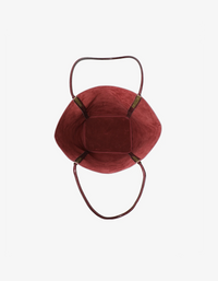 REMI/REID AKIMBO NORTH SOUTH WAXED TOTE BAG - OXBLOOD