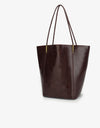 REMI/REID AKIMBO NORTH SOUTH WAXED TOTE BAG - OXBLOOD