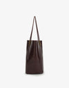 REMI/REID AKIMBO NORTH SOUTH WAXED TOTE BAG - OXBLOOD