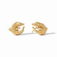 JULIE VOS ALLIGATOR STUD EARRING