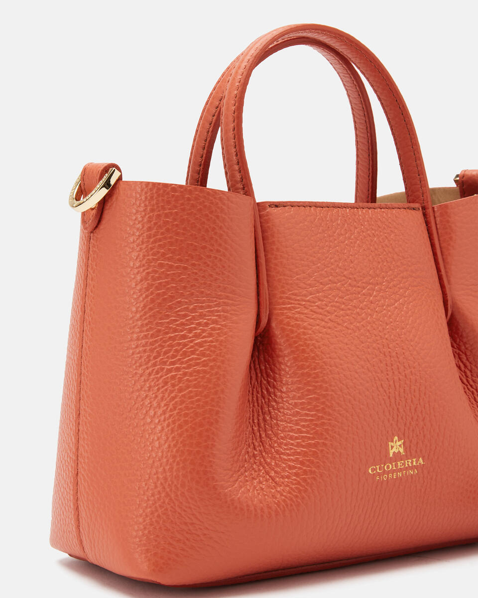 CUOIERIA FIORENTINA CANDY MINI TOTE - PAPAYA