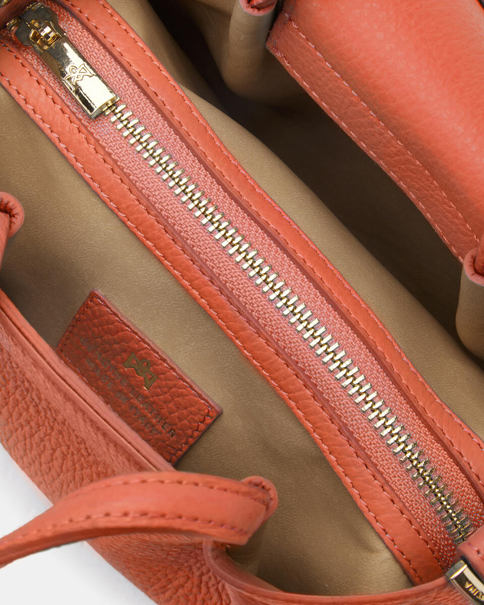 CUOIERIA FIORENTINA CANDY MINI TOTE - PAPAYA
