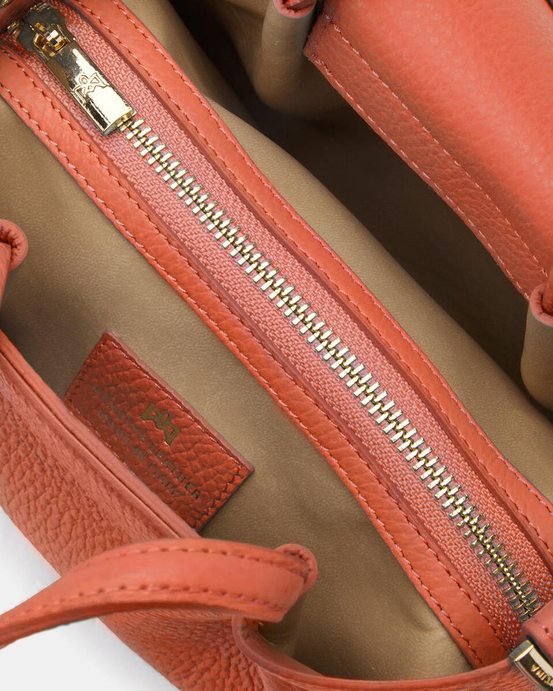 CUOIERIA FIORENTINA CANDY MINI TOTE - PAPAYA