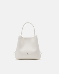 CUOIERIA FIORENTINA CANDY BUCKET BAG - BIANCO