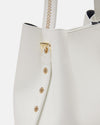 CUOIERIA FIORENTINA CANDY BUCKET BAG - BIANCO