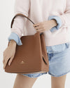 CUOIERIA FIORENTINA CANDY BUCKET BAG - CARAMEL