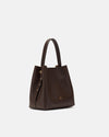 CUOIERIA FIORENTINA CANDY BUCKET BAG - CHOCOLATE