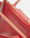 CUOIERIA FIORENTINA BEAUTY TOTE - CORAL